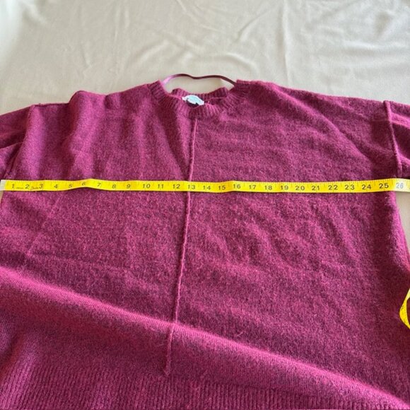 Westbound Women Burgundy Black Heather Pullover Sweater XL Crew Neck NWOT - Picture 3 of 9